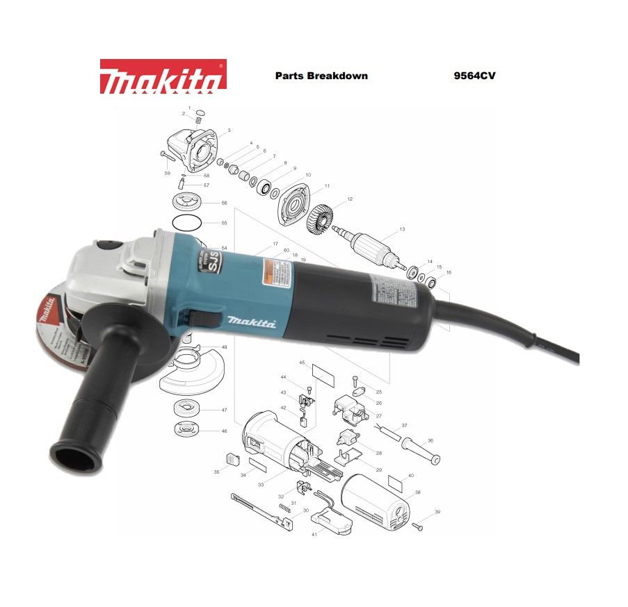 Makita 9564CV Replacement Parts