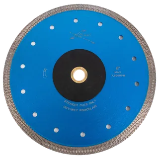 Vector Plus Continuous Rim Porcelain Blade Blue 8"