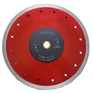 Vector Plus Continuous Rim Porcelain Blade Red 4-1/2"