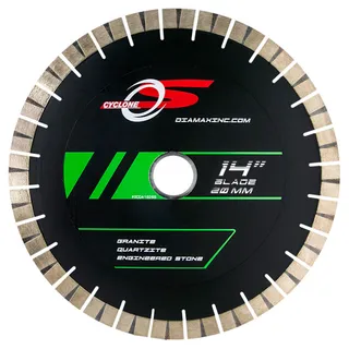 Cyclone S Bridge Saw Blade with Reinforced Core 14" 20mm Segments