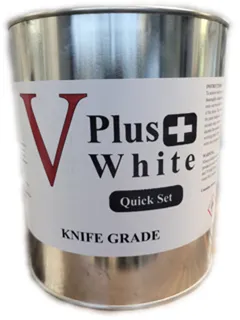 Vector Plus Polyester Adhesive Knife Grade White 1-1/4 Gallon