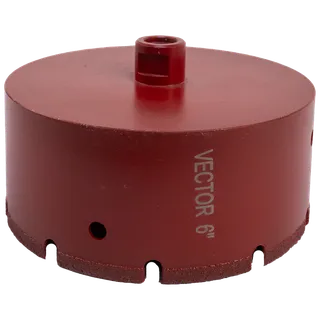 Vector Core Bit Electroplated For Marble 6" , 5/8"-11