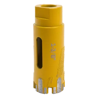Vector Dry Core Bit Yellow 1-3/8" Turbo Segment 5/8"-11