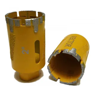 Vector Dry Core Bit Yellow 2" Turbo Segment 5/8"-11