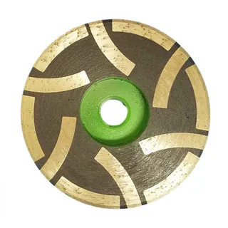 Vector Plus Resin Filled Cup Wheel 4" Medium Green 5/8"-11