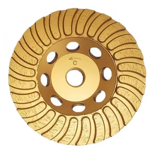 Vector Echo Turbo Cup Wheel Gold 4" Coarse 5/8"-11