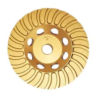 Vector Echo Turbo Cup Wheel Gold 4" Fine 5/8"-11
