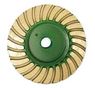 Vector Plus Turbo Cup Wheel 4" Medium Green 5/8"-11
