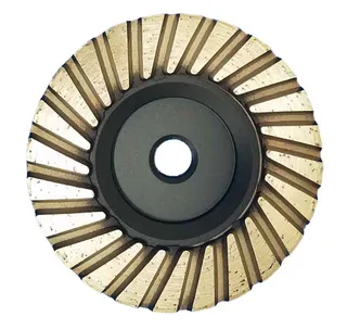 Vector Turbo Cup Wheel Black 4" Coarse 5/8"-11
