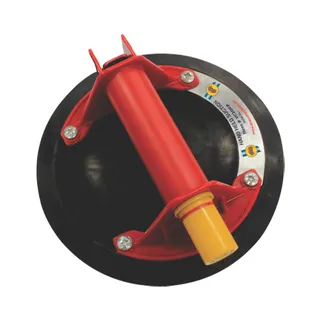 Abaco Hand Held Suction Cup - Black Rubber 8"