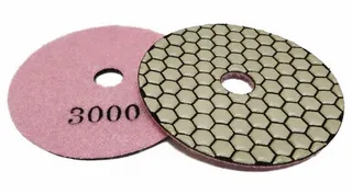 Vector Echo Dry Polishing Pad 4" White Buff