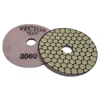 Vector Plus Dry Polishing Pads 4" Circle Pattern 3000 Grit