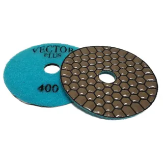 Vector Plus Dry Polishing Pads 4" Circle Pattern 400 Grit