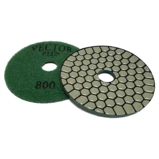 Vector Plus Dry Polishing Pads 4" Circle Pattern 800 Grit