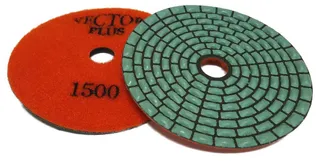 Vector Plus Dry Polishing Pads 4" Rectangle Pattern 1500 Grit