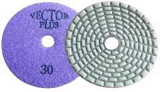 Vector Plus Dry Polishing Pads 4" Rectangle Pattern 30 Grit
