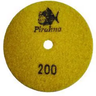 Piranha Wet Polishing Pad 4" 200 Grit