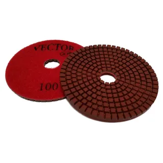 Vector XP Premium Wet Polishing Pad 4" 100 Grit