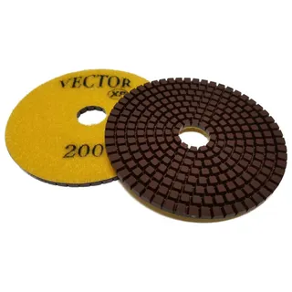 Vector XP Premium Wet Polishing Pad 4" 200 Grit