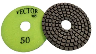 Vector KP Wet Polishing Pad 4" 50 Grit