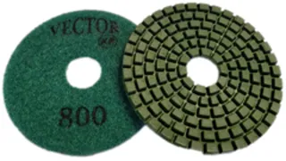 Vector KP Wet Polishing Pad 4" 800 Grit