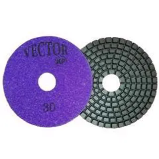 Vector KP Wet Polishing Pad 5" 30 Grit