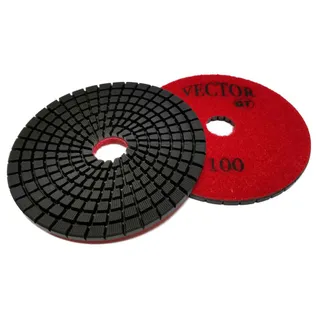 Vector GT Wet Polishing Pad 4" 100 Grit
