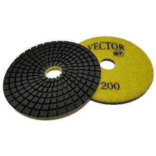 Vector GT Wet Polishing Pad 4" 200 Grit