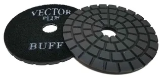 Polishing Pad Engineered Stone 4" Black Buff