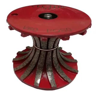 Vector Plus Router Bit Red Form V60 Full Bullnose Position 0 Segmented