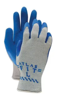 Showa Atlas 300 Blue Work Gloves, Medium
