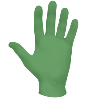 Showa Nitrile Green Disposable Gloves Extra Large