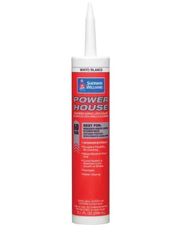 Sherwin Williams Siliconized Acrylic Latex Caulk White Powerhouse 1100