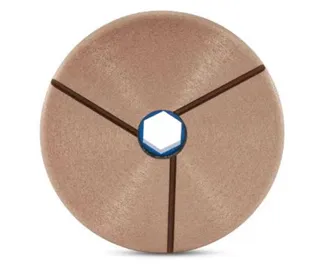 GlossFire Bullnose Disc 5" Snail Lock Copperbond 50 Grit