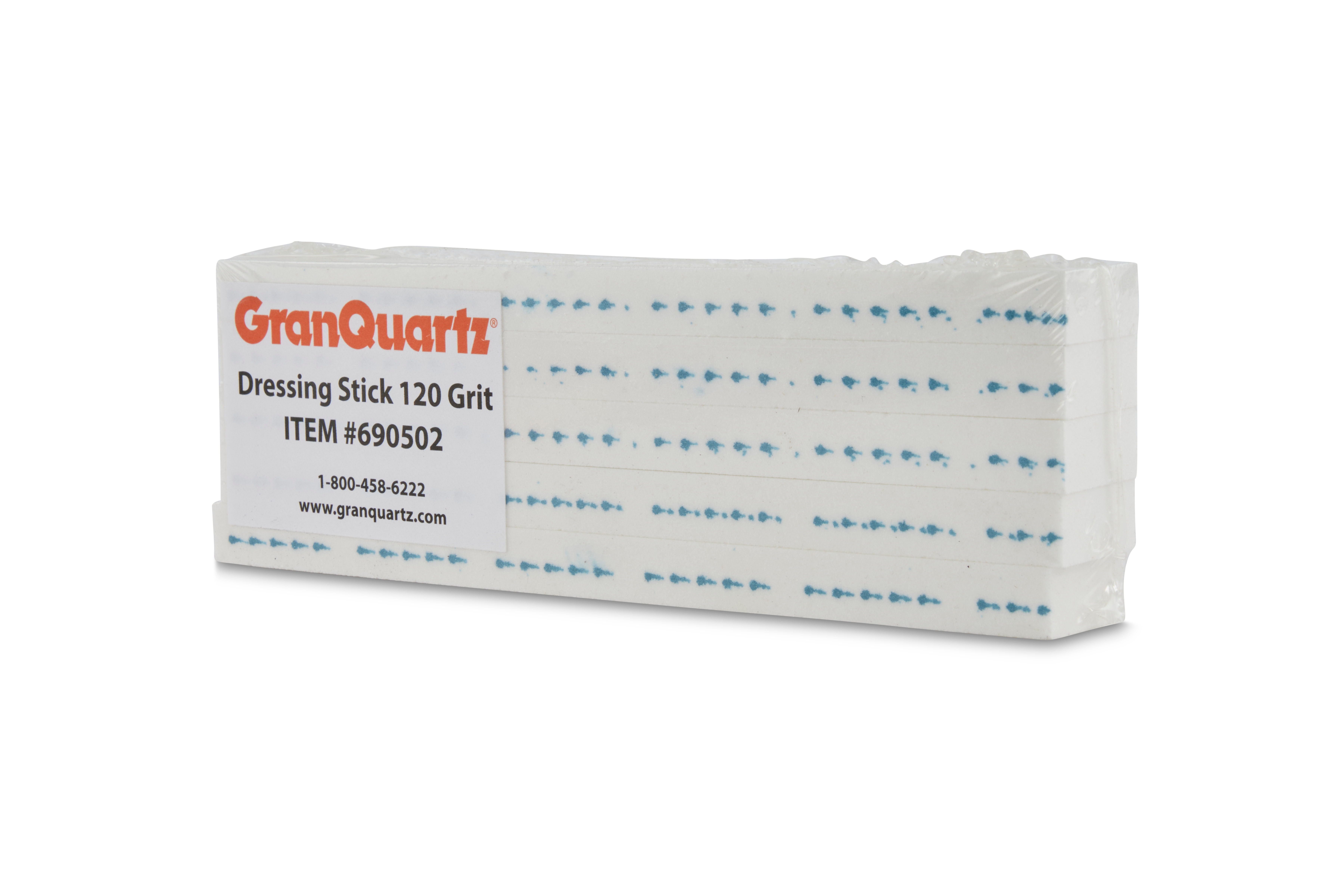 GranQuartz CNC Dressing Stick Pack Of 5, 1/2" X 1" X 8" 120 Grit, Blue