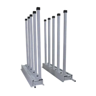 Packaged Bundle Rack 10', 4 Outside Rails with Wood Slots 9-W60
