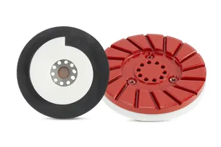 Abrasive Technology 5 Step System 4" Red Cup Wheel 150 Grit Fine Snail Lock