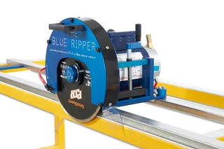 Omega Blue Ripper Sr. Rail Saw without Rails 5HP Water Cooled Motor