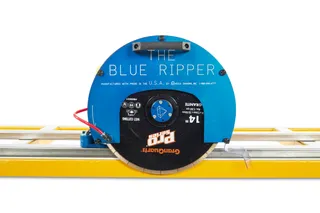 Omega Blue Ripper Sr. Rail Saw without Rails 5HP Water Cooled Motor