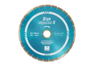 Disco Blue Impulse III Marble Bridge Saw Blade 16" 10mm Segments 50/60mm
