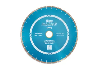 Disco Blue Impulse III Marble Bridge Saw Blade 18" 10mm Segments 50/60mm