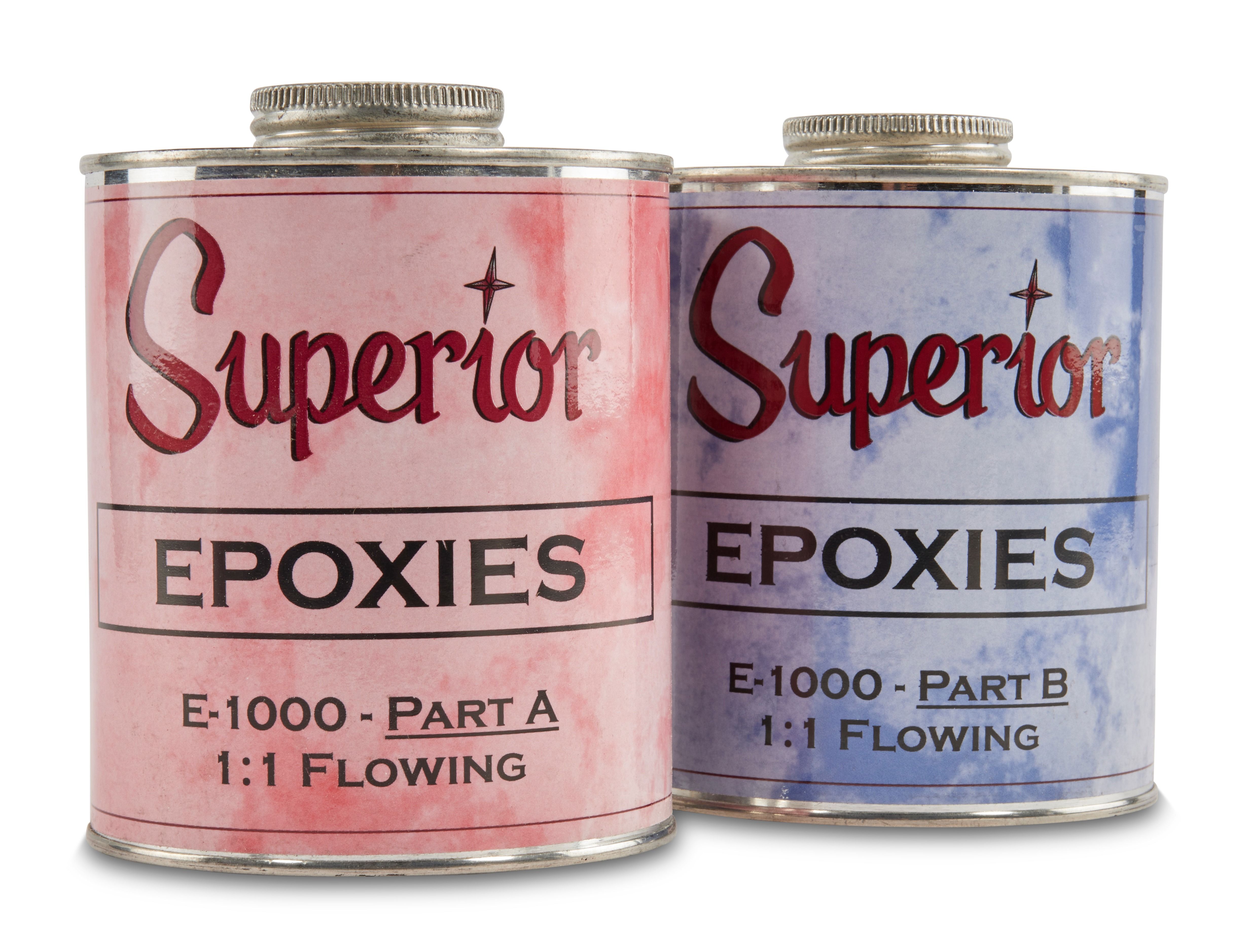 Superior E-1000 Flowing Epoxy Adhesive, 2 Quarts (1A & 1B)