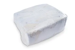 White Knit Cotton Shirt Rags 25lb Poly Bag