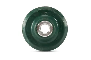 Green Rubber Backup Pad Flexible QRS 3" 5/8"-11