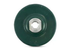Green Rubber Backup Pad Flexible QRS 4" 5/8"-11