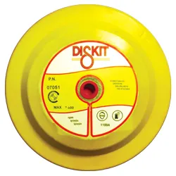 Diskit Canvas Backup Pad Firm Edge Yellow Female 7" 5/8"-11