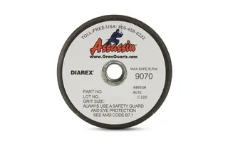 Assassin Black Silicon Carbide Grinding Wheel 4" x 2" 220 Grit