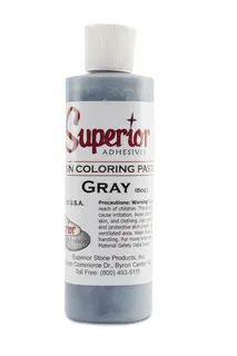 Superior Color Paste Gray 8 oz Bottle