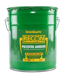 Recon Polyester Adhesive Knife Grade Transparent 5 Gallon