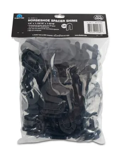 Bottini Horseshoe Shims 2" x 1/4" Black Bag of 100 pieces